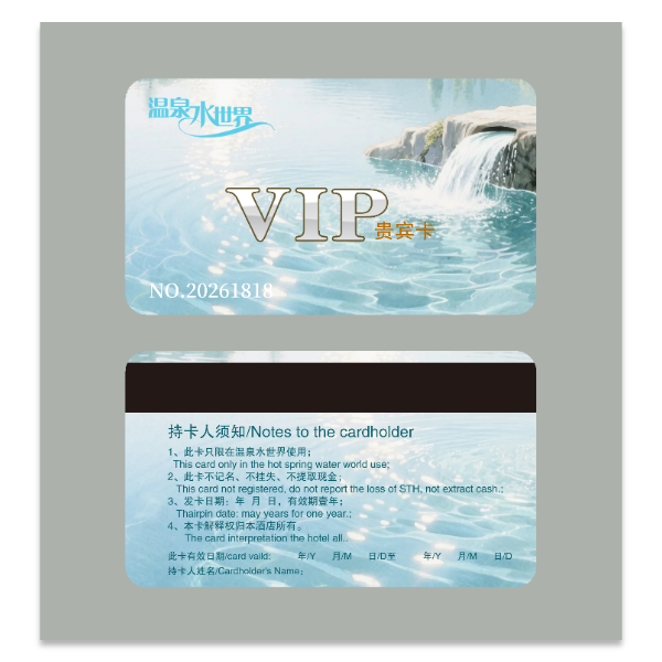 温泉游泳汤泉VIP会员卡模版